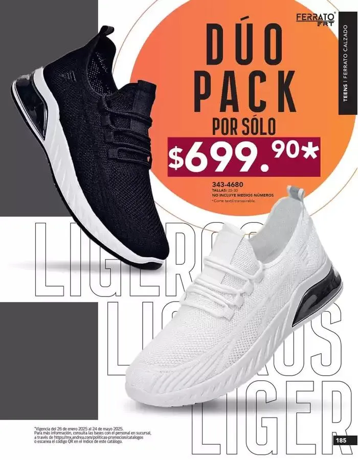 Catálogo de ANDREA | CALZADO CABALLERO 26 de enero al 24 de mayo 2025 - Pagina 185