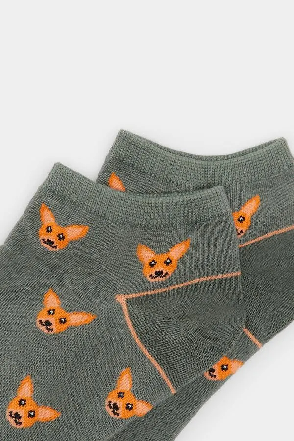 Calcetín tobillero kiwi