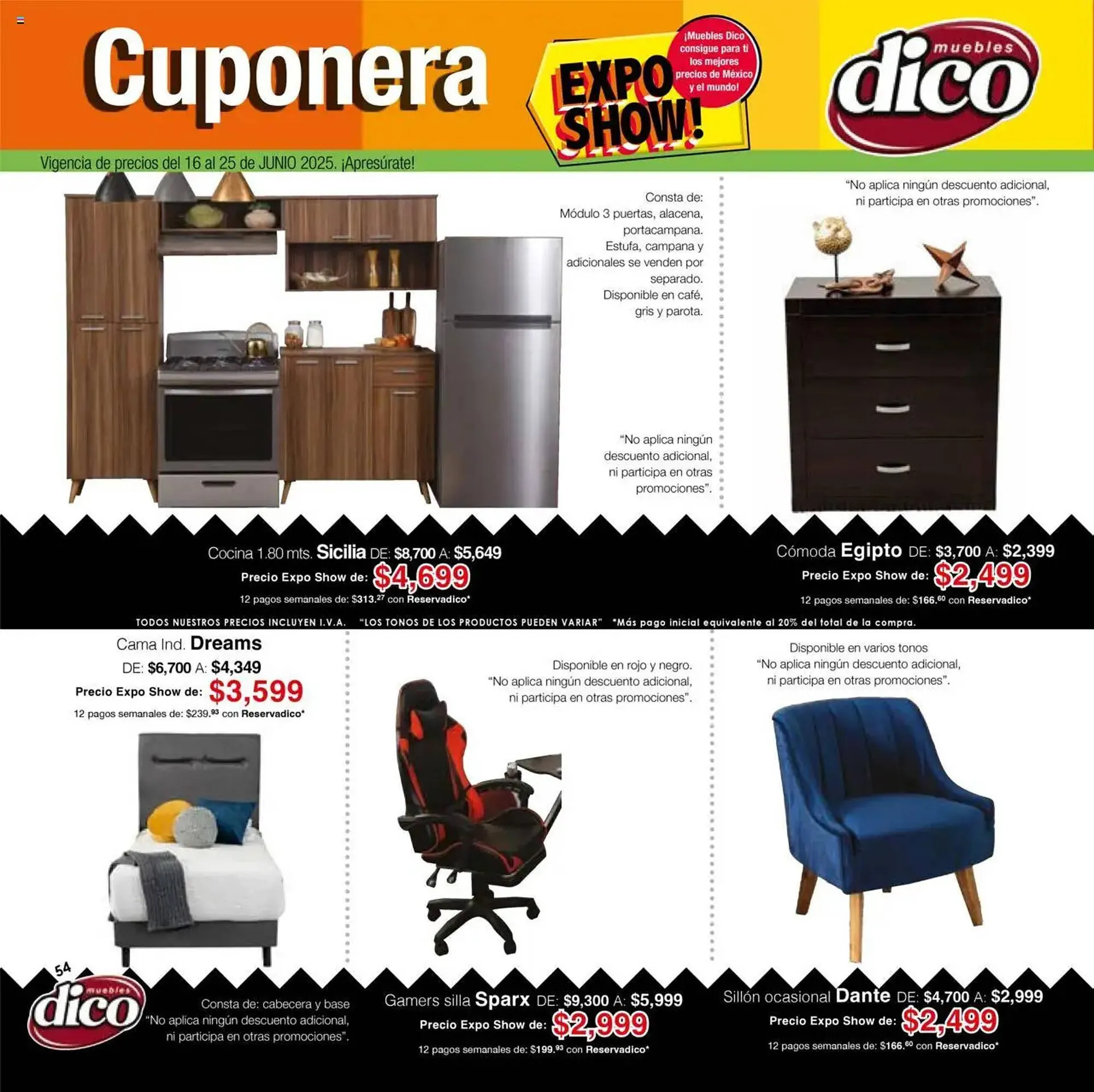 Catálogo de Catálogo Muebles Dico 12 de junio al 25 de junio 2025 - Pagina 52