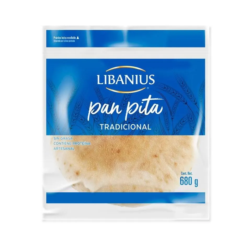 Pan pita Libanius tradicional 680 g