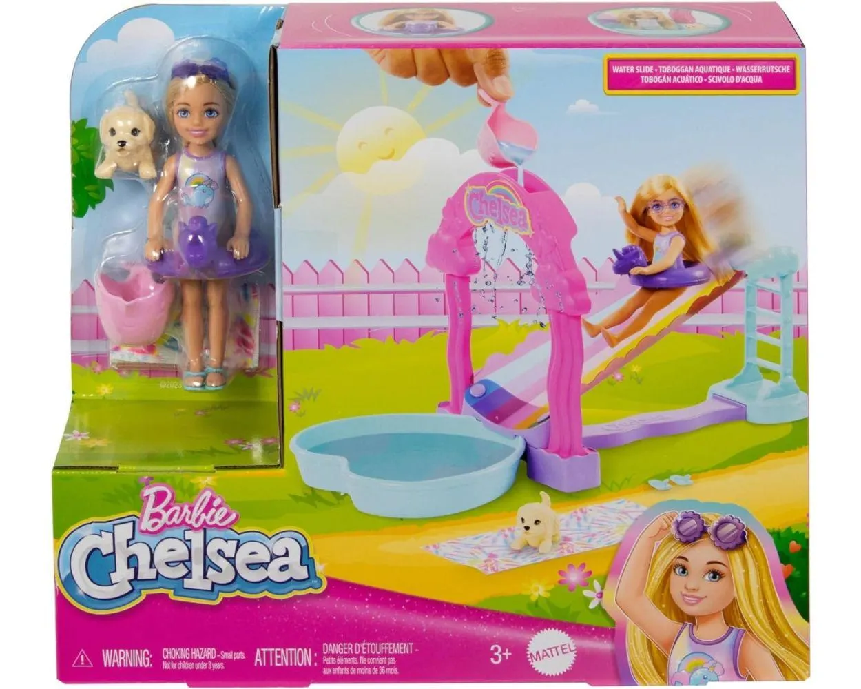 Barbie Chelsea Resbaladilla de Agua HTK39