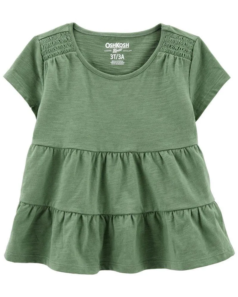 Blusa Corrugada De Punto Con Capas Oshkosh B'Gosh