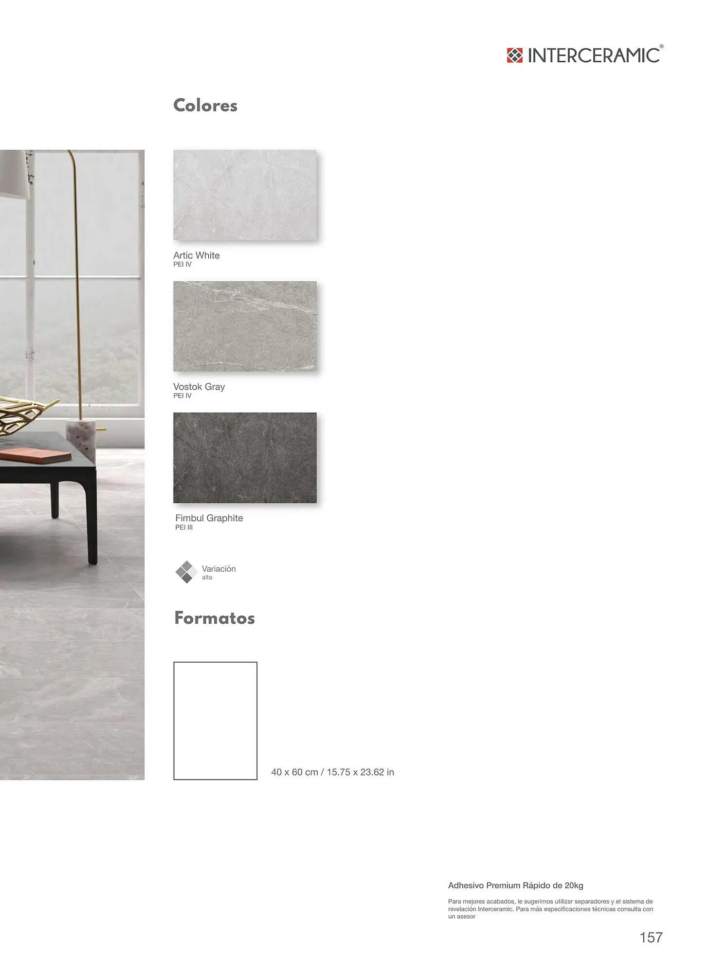 Catálogo de Catálogo Interceramic 12 de marzo al 31 de diciembre 2024 - Pagina 157
