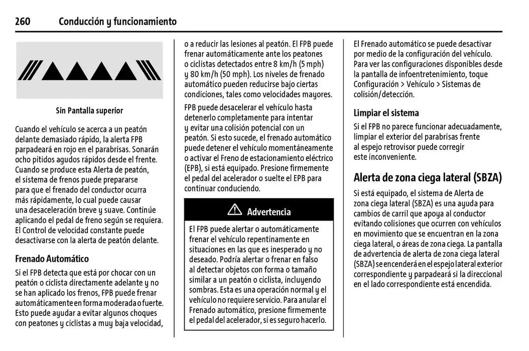 Catálogo de Chevrolet Corvette Stingray Manual del propietario 22 de enero al 31 de diciembre 2025 - Pagina 261