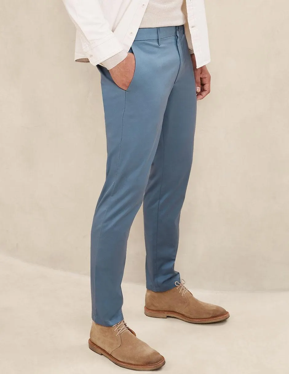 Pantalón slim de algodón para hombre