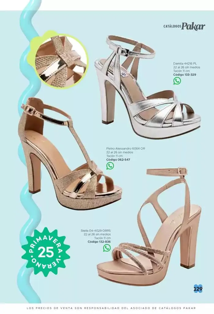 Catálogo de Pakar Sandalia 31 de enero al 31 de mayo 2025 - Pagina 129