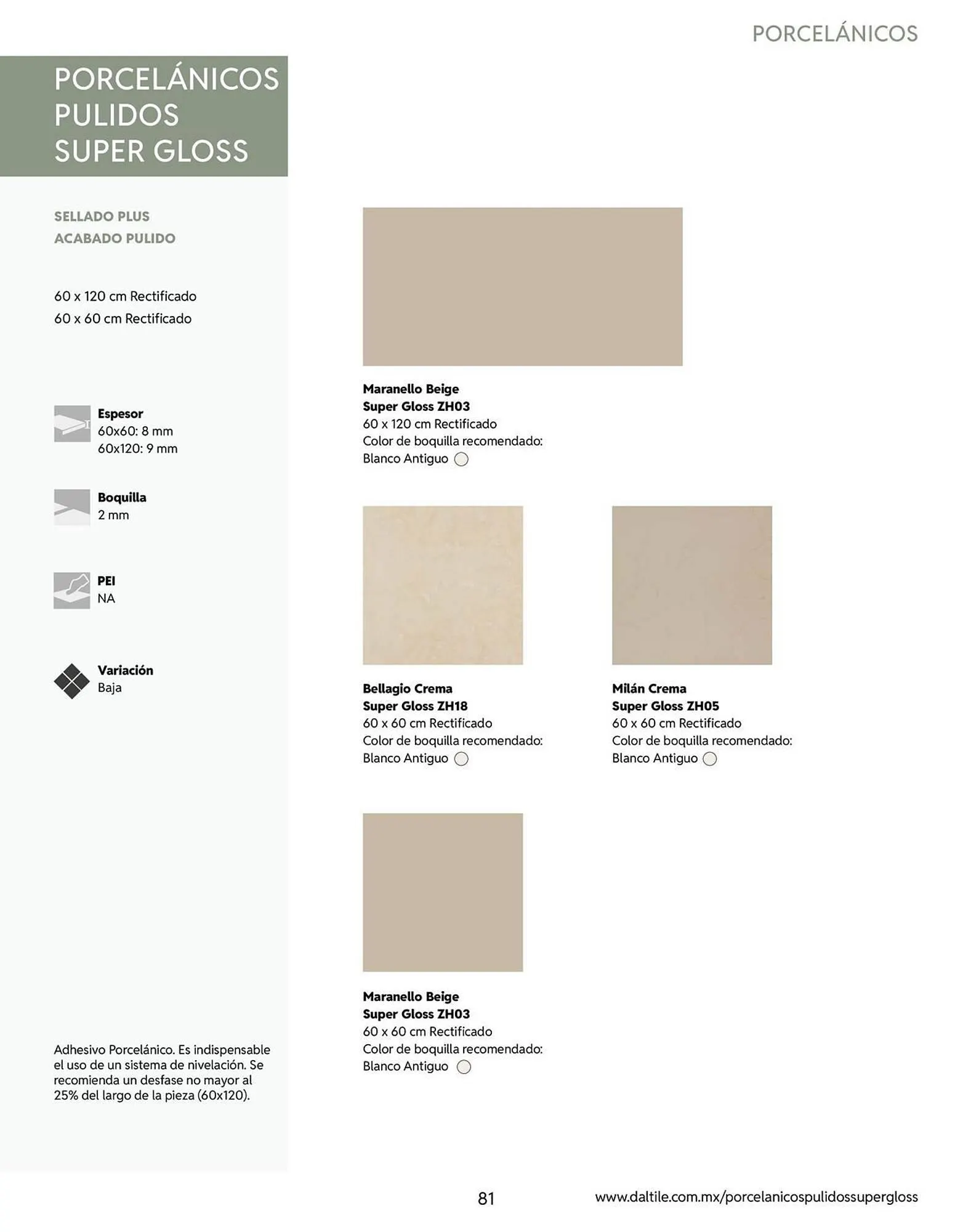 Catálogo de Catálogo Daltile 13 de enero al 31 de diciembre 2026 - Pagina 81