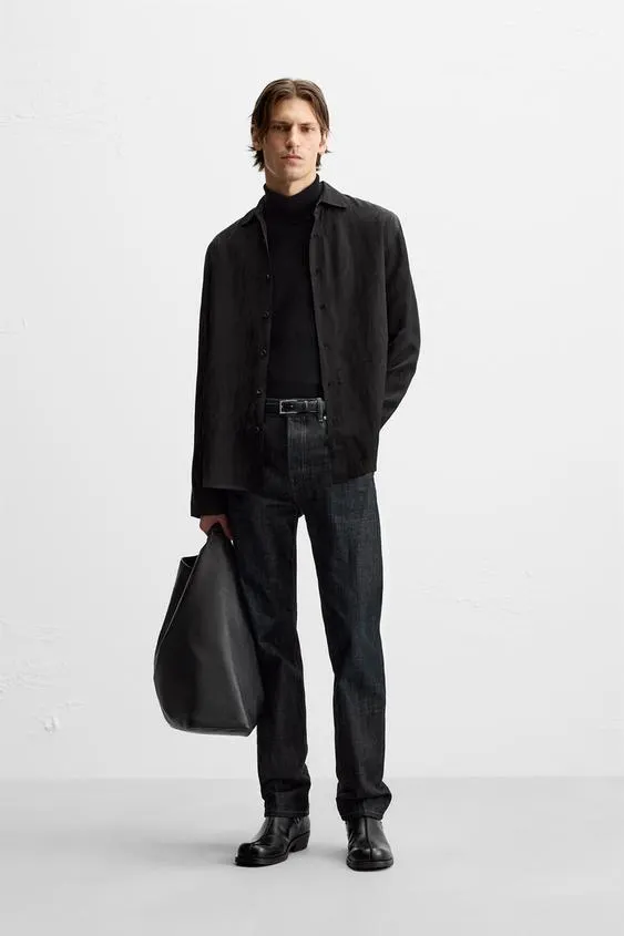 CAMISA SATINADA JACQUARD