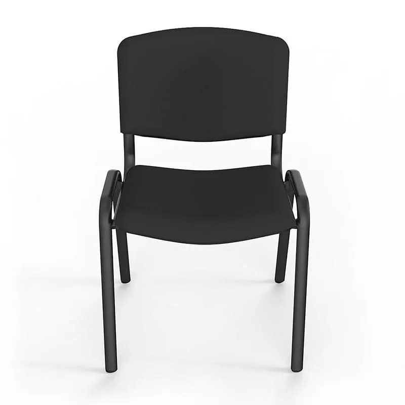 Silla Visita Sin Brazos Tela Genova Negro N122N