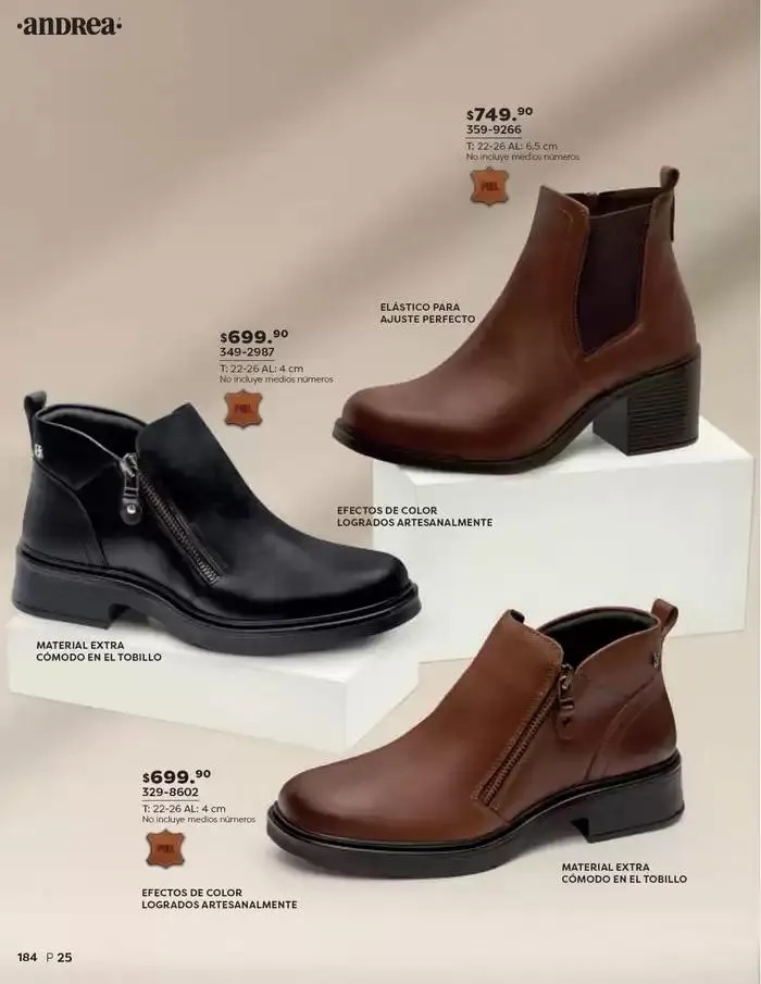 Catálogo de ANDREA | CALZADO DAMA 26 de enero al 24 de mayo 2025 - Pagina 184