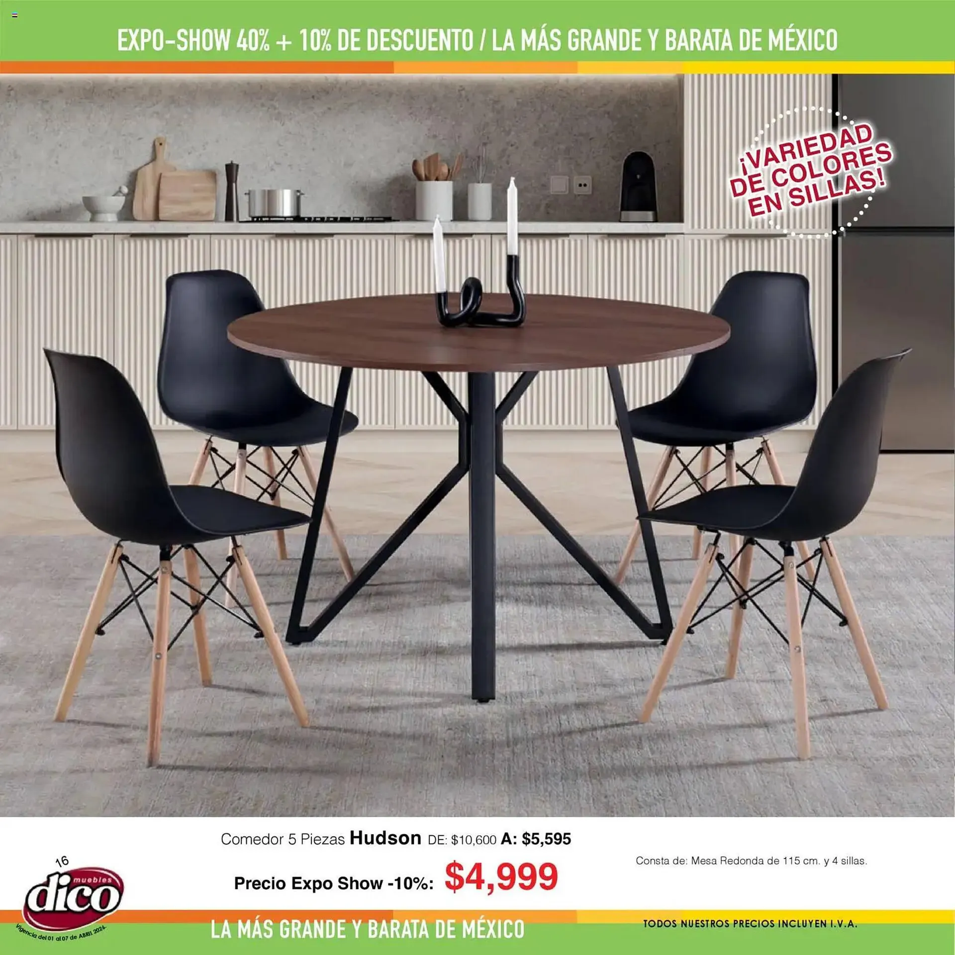 Catálogo de Catálogo Muebles Dico 1 de abril al 7 de abril 2026 - Pagina 16
