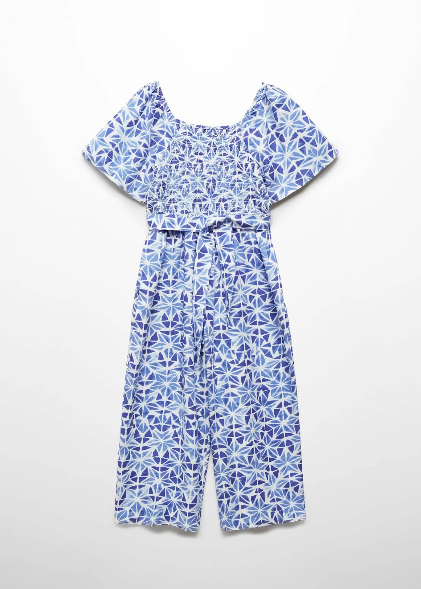 Mono cinturón estampado