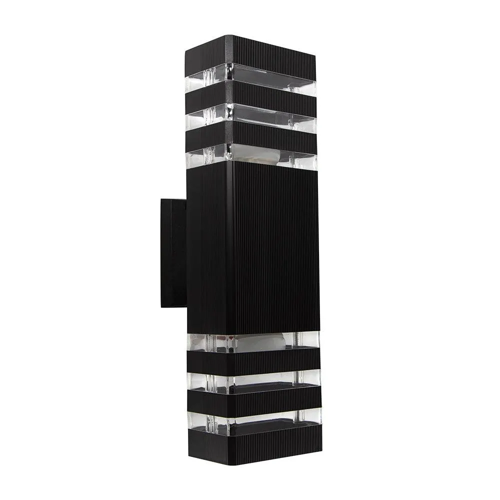 Lampara para exterior negro 2L E27 10W París