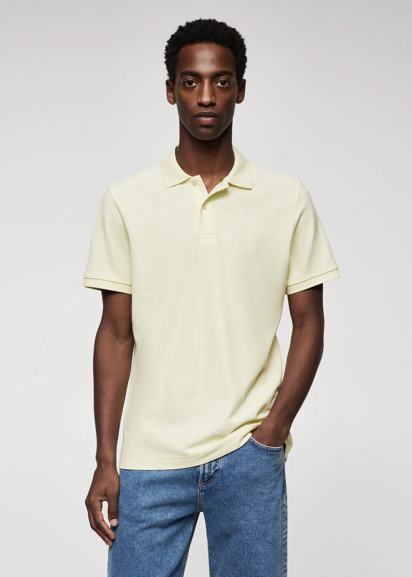 Cotton piqué polo shirt