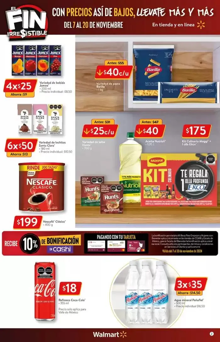 Catálogo de Walmart - Fin Irresistible 8 de noviembre al 20 de noviembre 2024 - Pagina 2