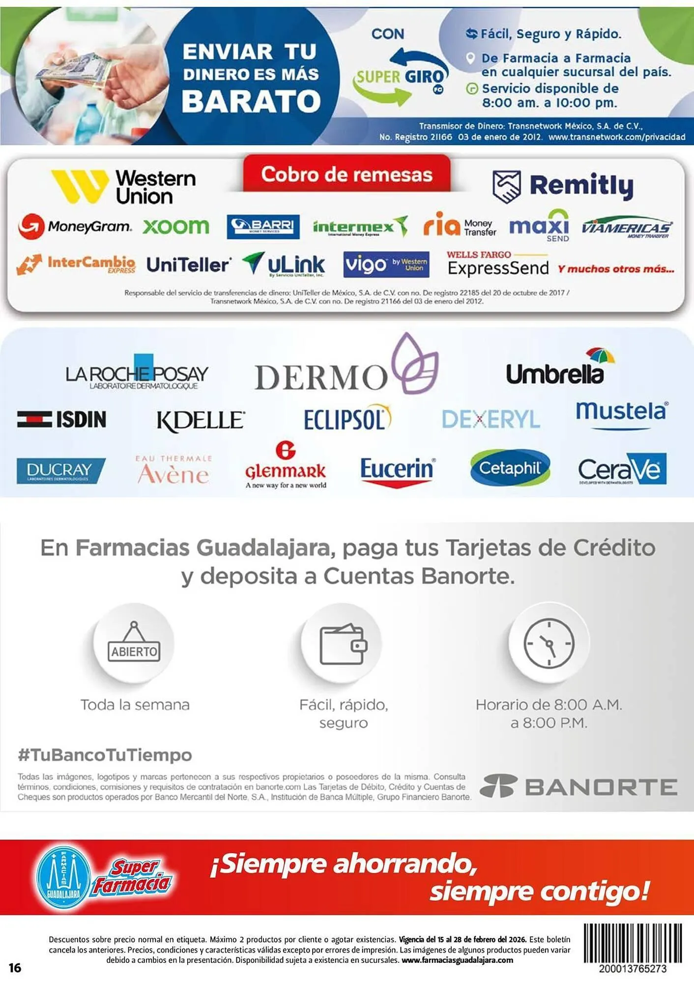 Catálogo de Folleto Farmacias Guadalajara 16 de febrero al 28 de febrero 2026 - Pagina 16