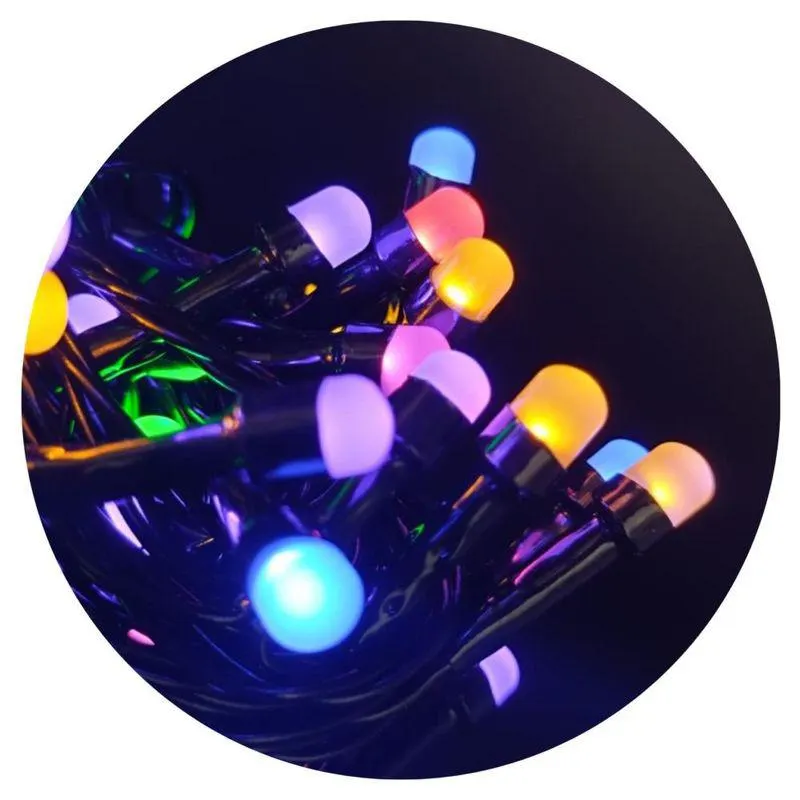 Serie Navideña Decorativa de 300 Focos LED Multicolor Opacos de 6m