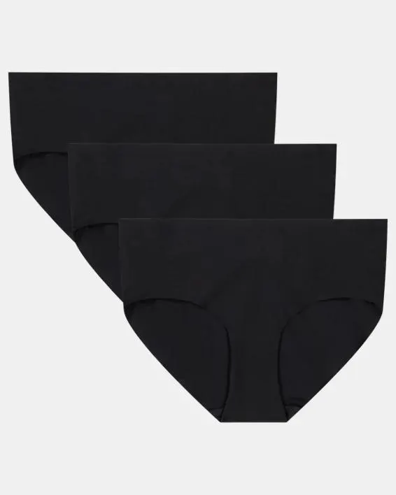Women's UA Essential Stretch 3-Pack Printed No Show Hipster