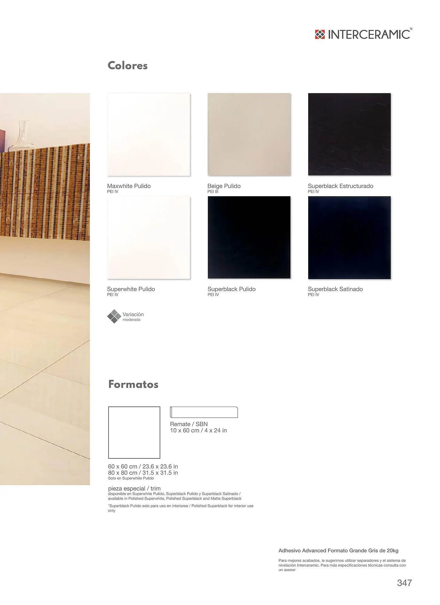 Catálogo de Catálogo Interceramic 12 de marzo al 31 de diciembre 2024 - Pagina 347