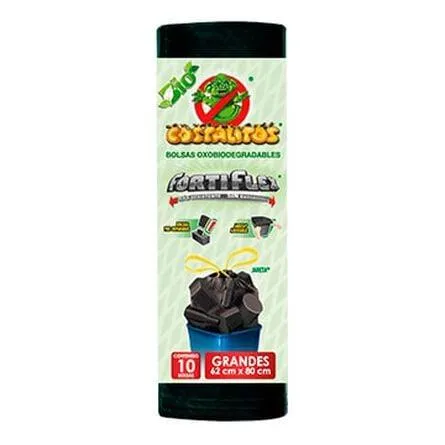 Bolsas para Basura Grandes Costalitos Oxobiodegradables Fortiflex 10 pzas