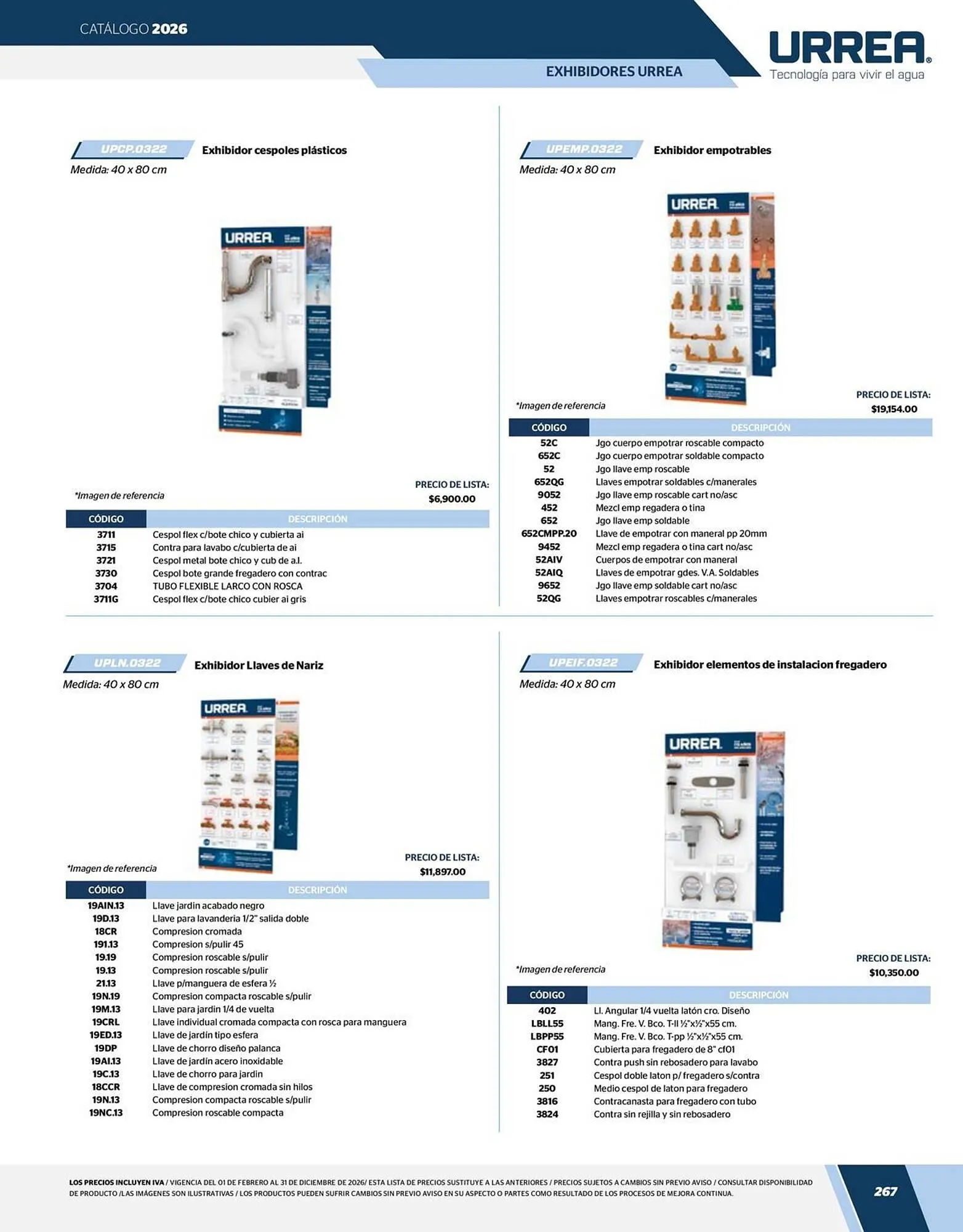 Catálogo de Catálogo Urrea 24 de abril al 31 de diciembre 2026 - Pagina 269