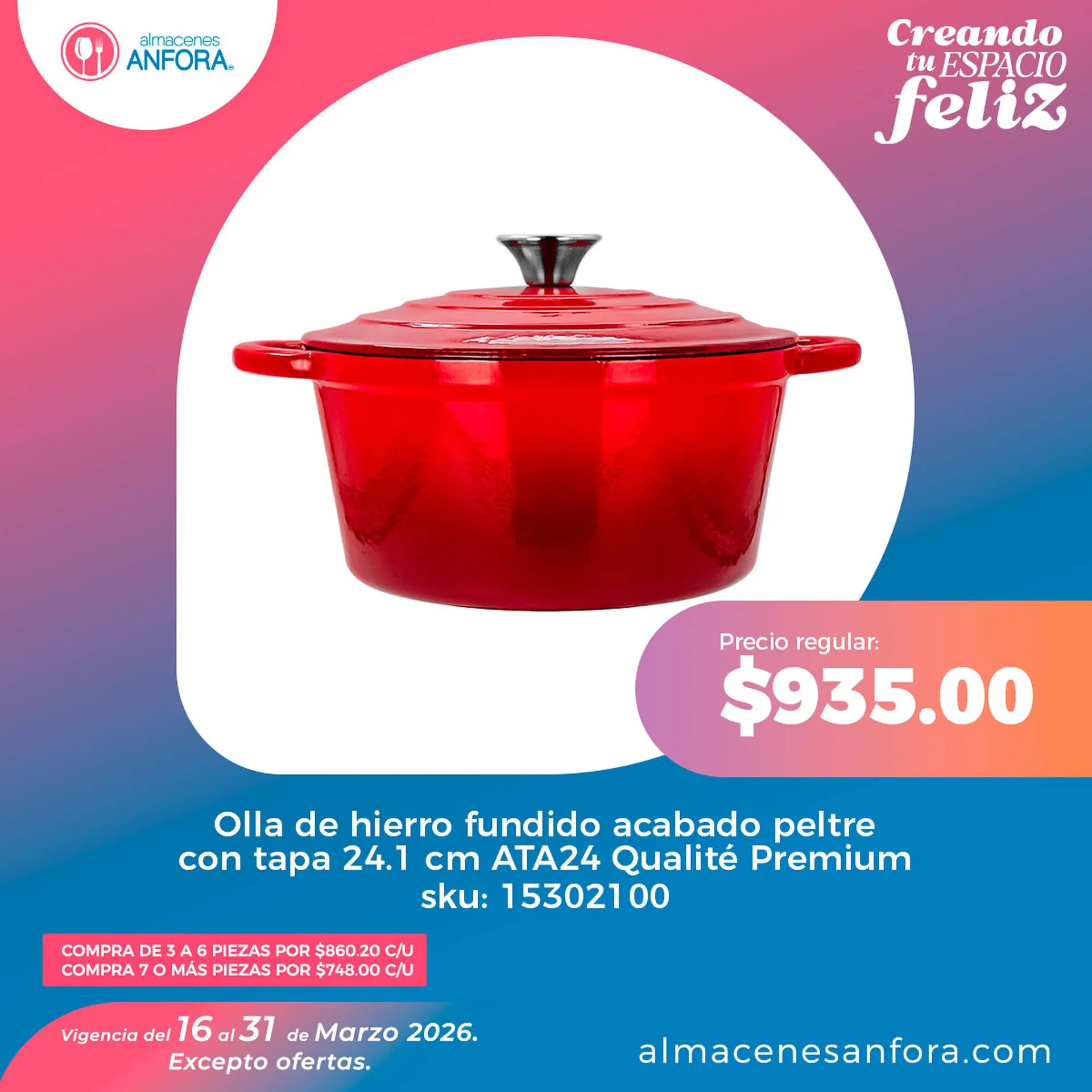 Catálogo de Catálogo Almacenes Anfora 24 de marzo al 31 de marzo 2026 - Pagina 1