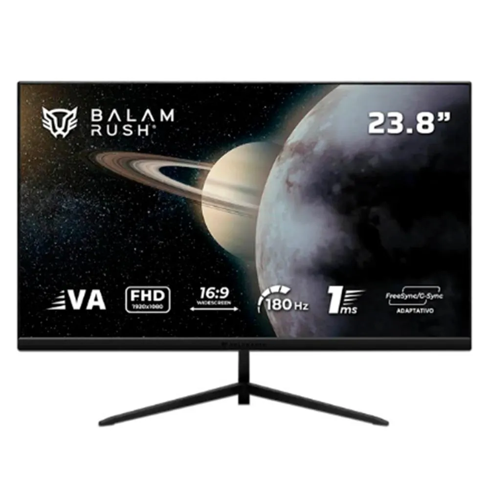 Monitor Gamer Balamrush Titan MTG24Y / LED / 23.8" / 1920x1080 / Full HD / G-Sync/FreeSync / 180Hz / HDMI/DisplayPort / Negro / BR-943055