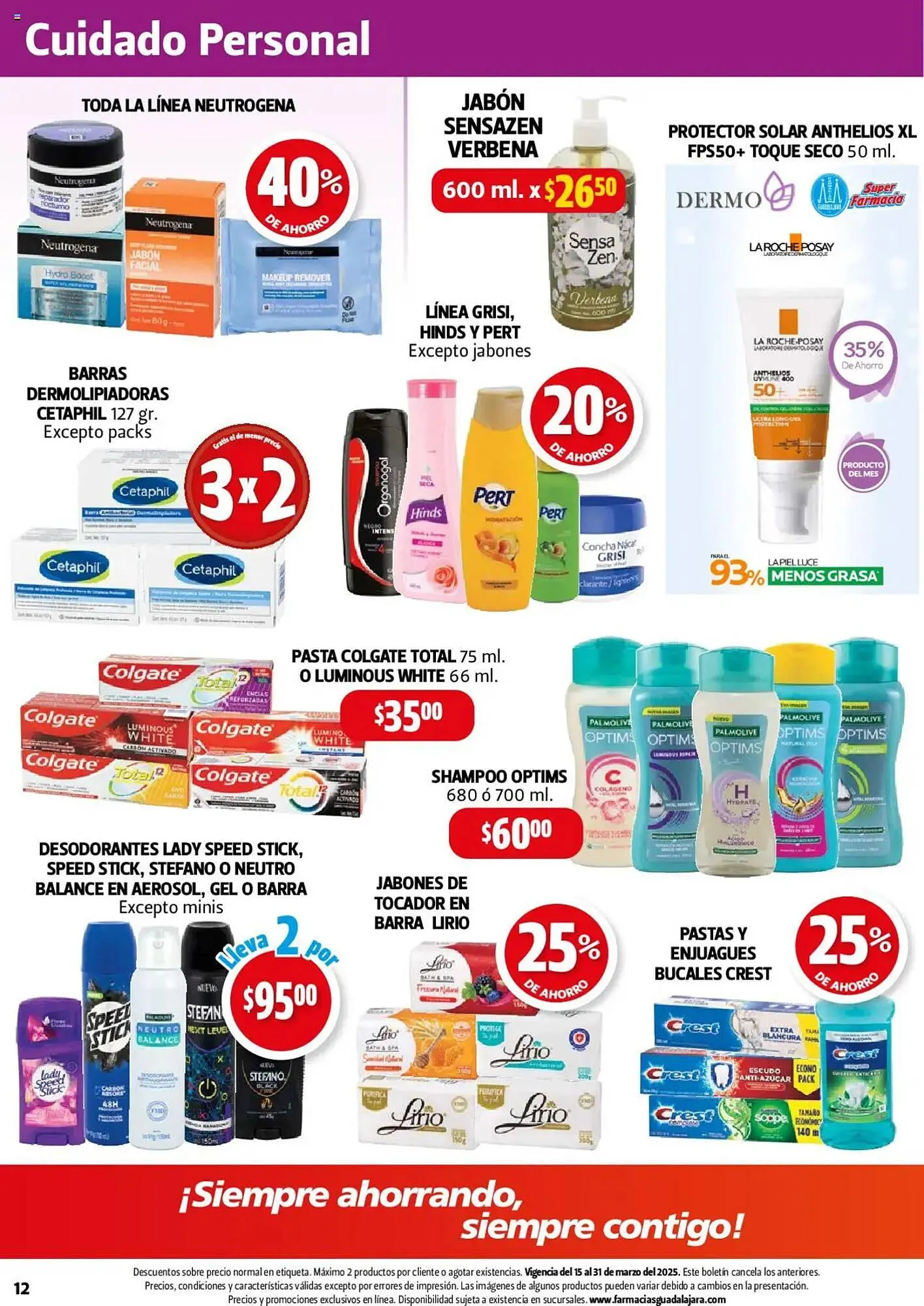 Catálogo de Catálogo Farmacias Guadalajara 15 de marzo al 31 de marzo 2025 - Pagina 12