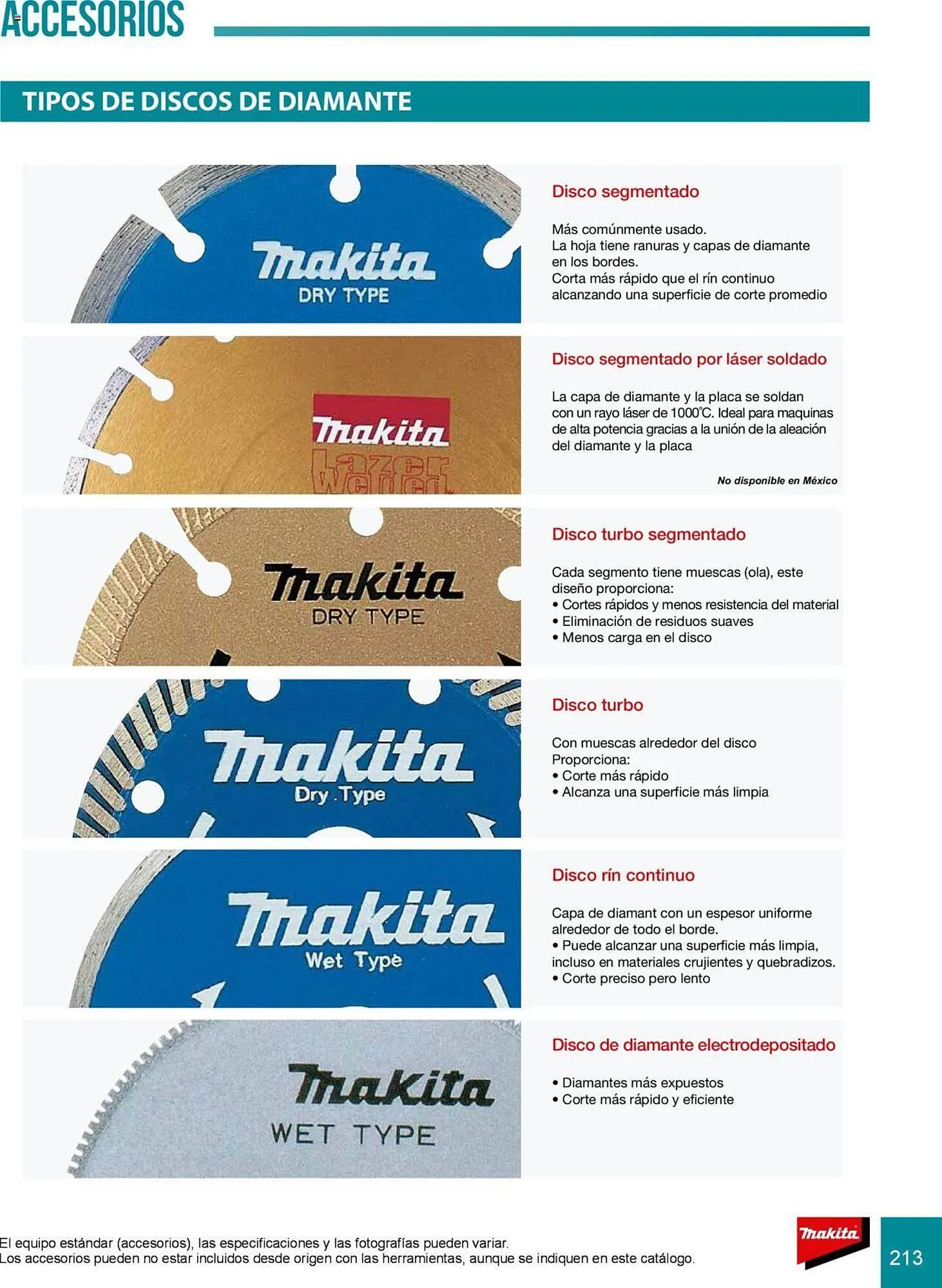 Catálogo de Catálogo Makita 8 de julio al 31 de diciembre 2025 - Pagina 213
