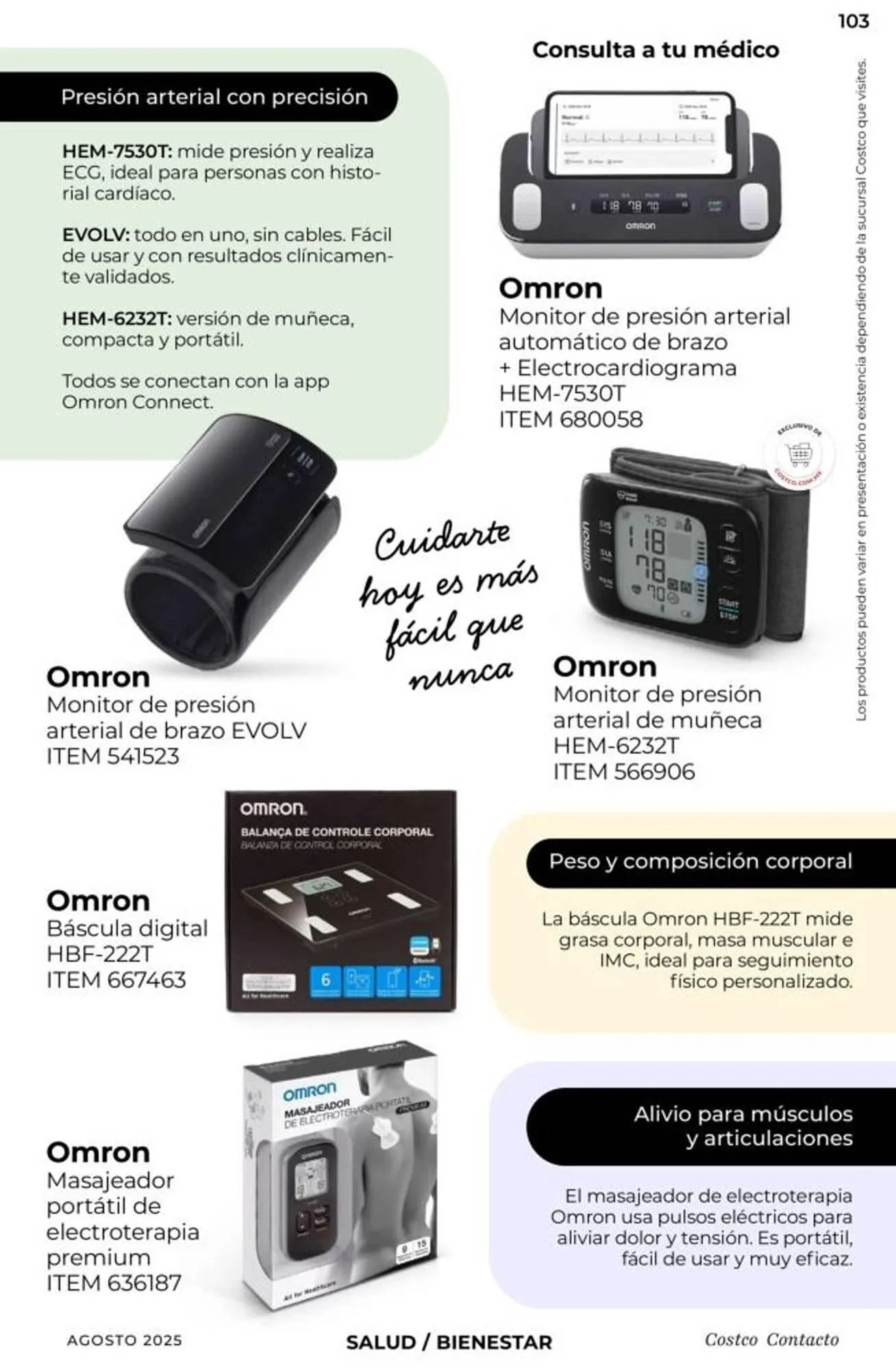 Catálogo de Catálogo Costco 1 de agosto al 31 de agosto 2025 - Pagina 103