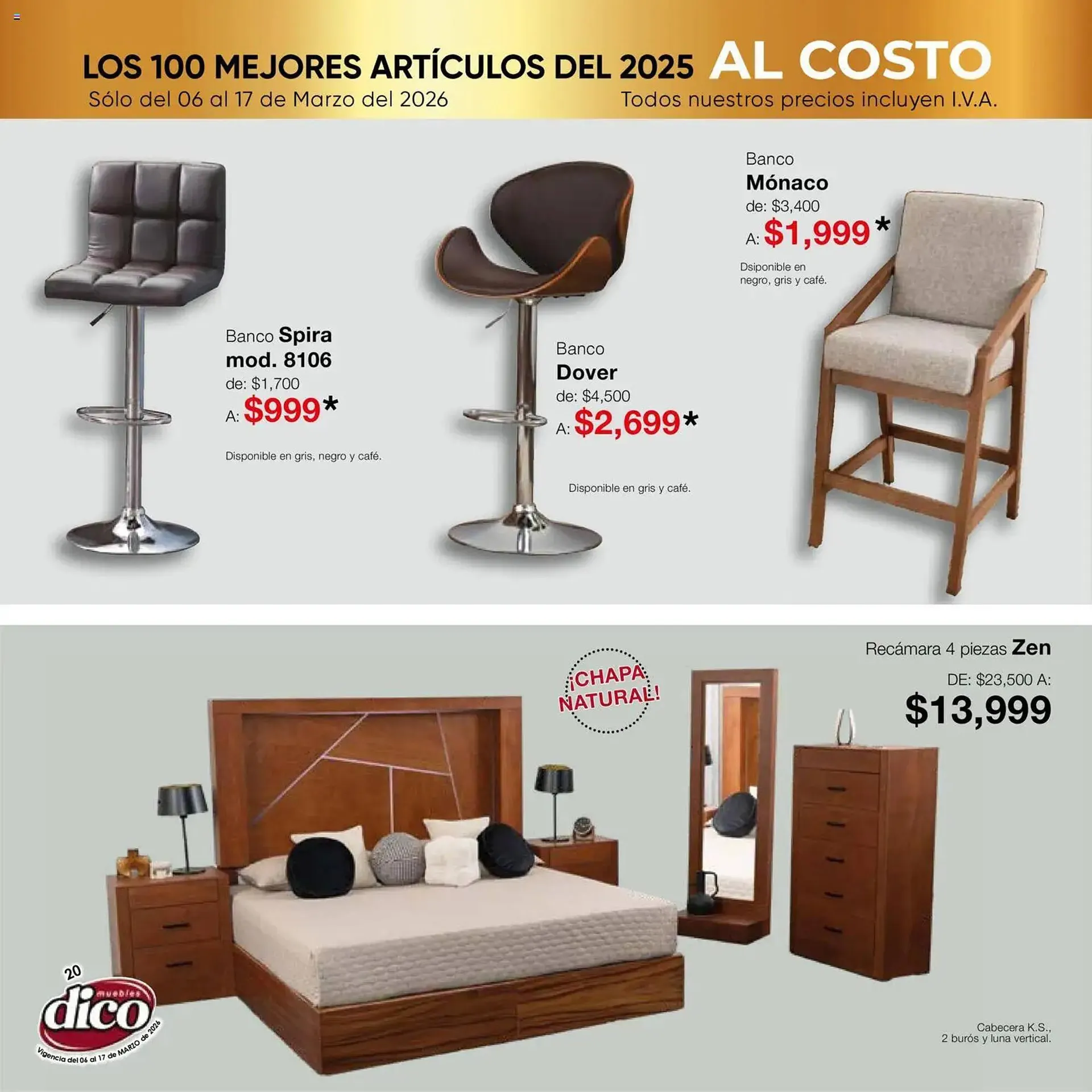Catálogo de Catálogo Muebles Dico 6 de marzo al 18 de marzo 2026 - Pagina 20