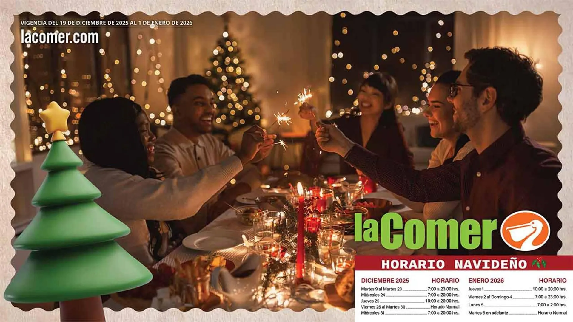 Catálogo de Folleto La Comer 19 de diciembre al 1 de enero 2026 - Pagina 1
