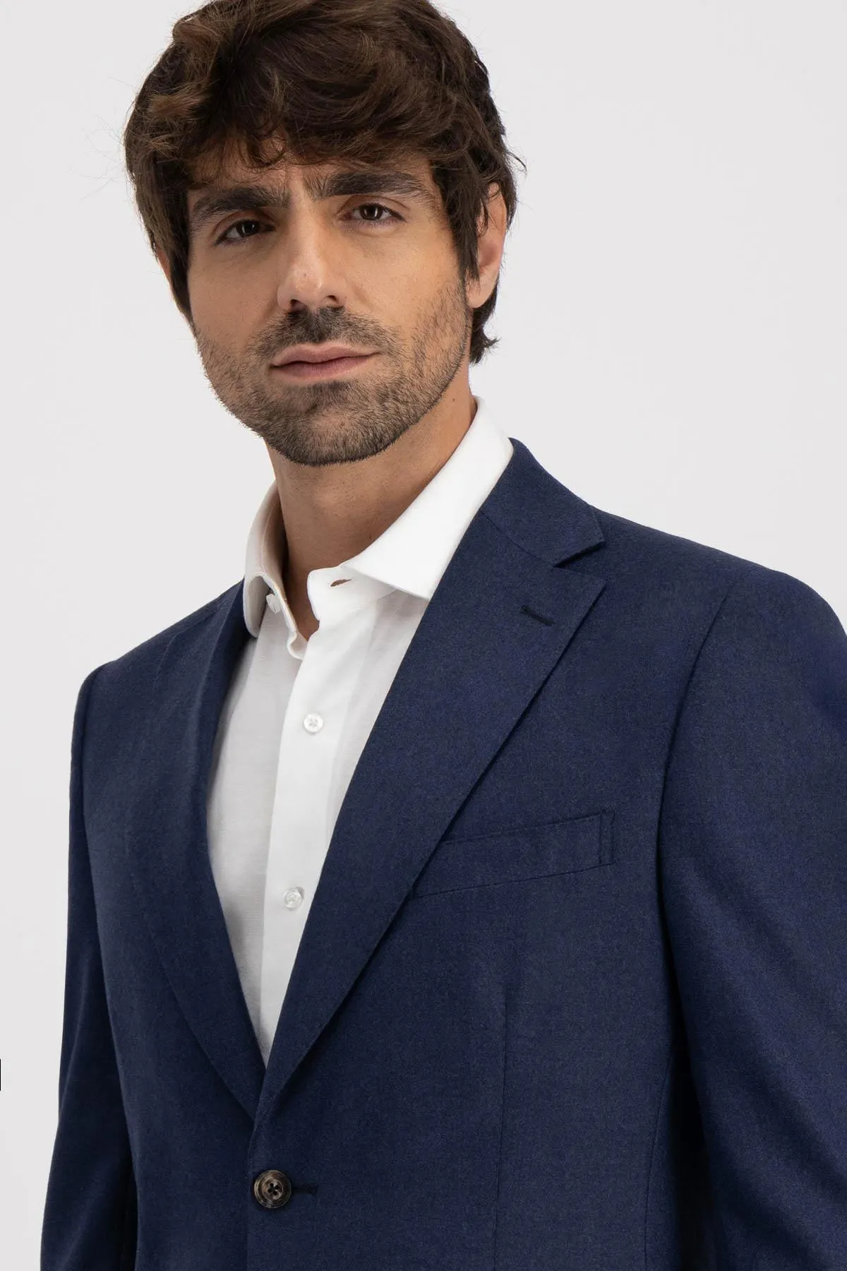 Saco Sport Calderoni Azul Marino Contemporary Fit