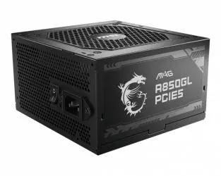 Fuente de Poder MSI MAG A850GL PCIE5 80 PLUS Gold, Modular, 24-pin ATX, 120mm, 850W