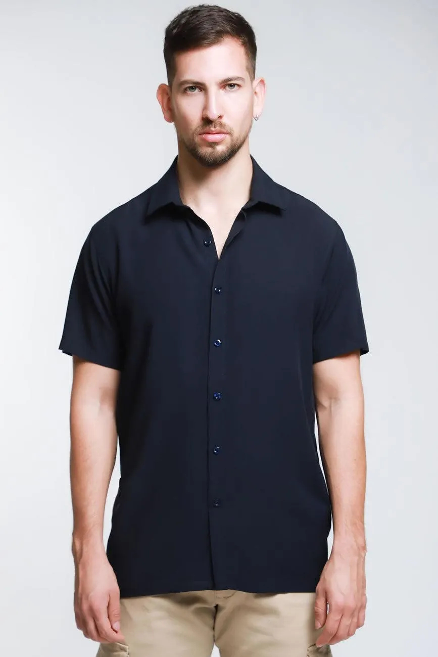 Camisa Vscosa Manga Corta