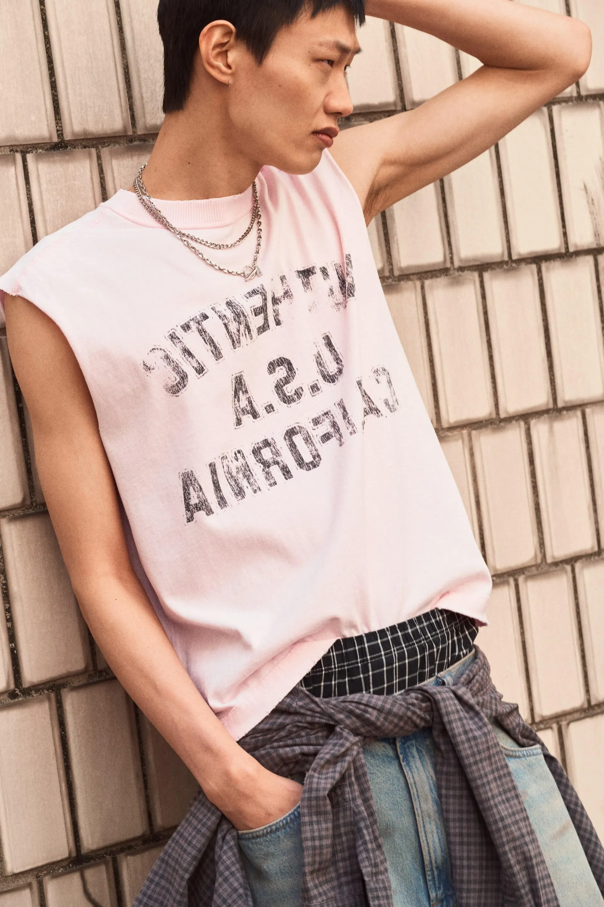 Playera sin mangas Oversized Fit