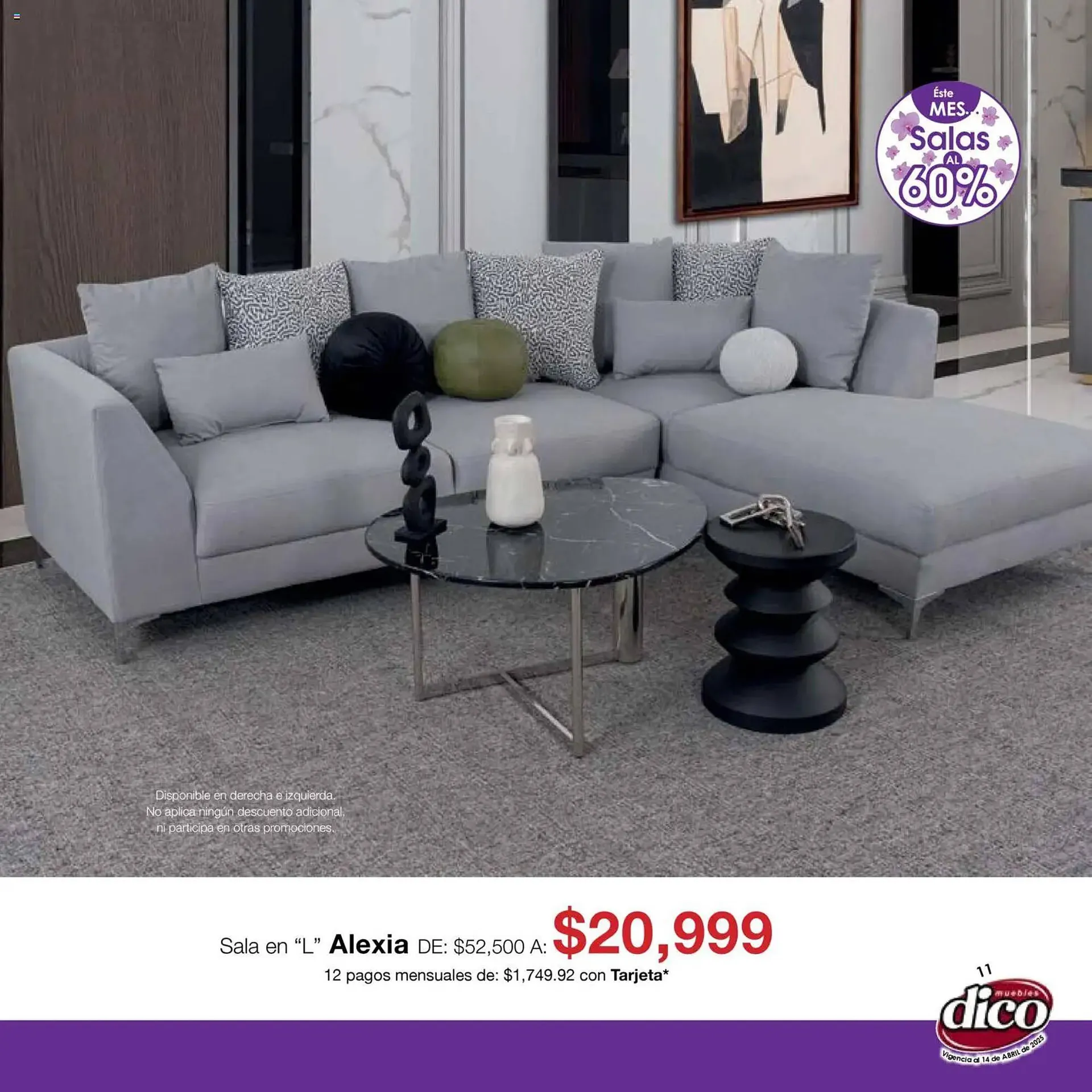 Catálogo de Catálogo Muebles Dico 15 de abril al 30 de abril 2026 - Pagina 11