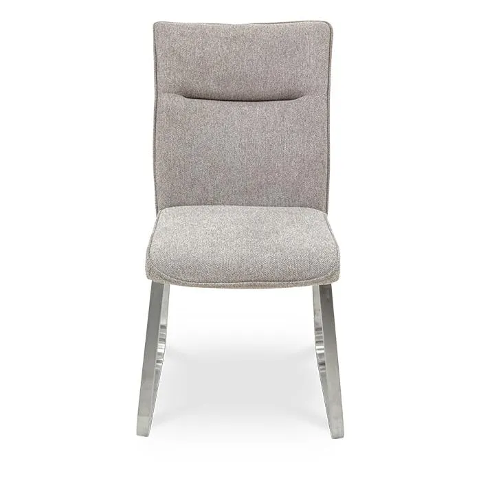 Silla Tela Taupe/plateado Dat