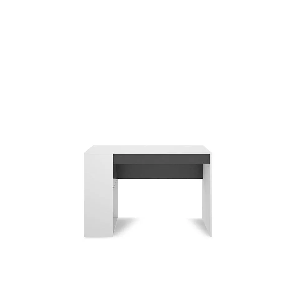 Escritorio Bartoli - Blanco y Gris Oscuro
