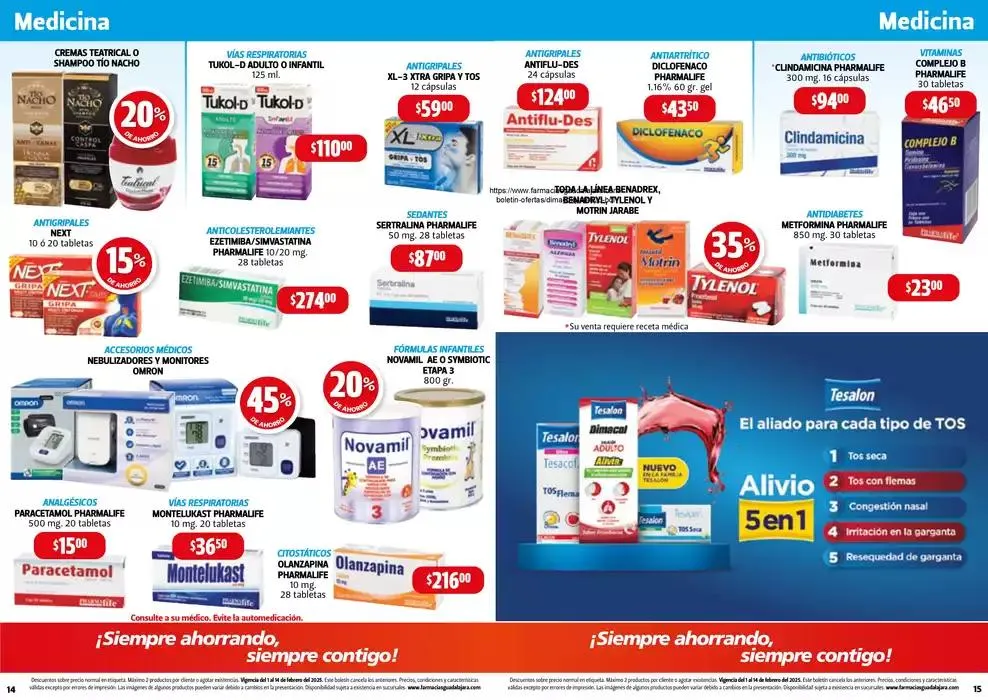 Catálogo de Boletín Farmacias Guadalajara 11 de febrero al 14 de febrero 2025 - Pagina 8