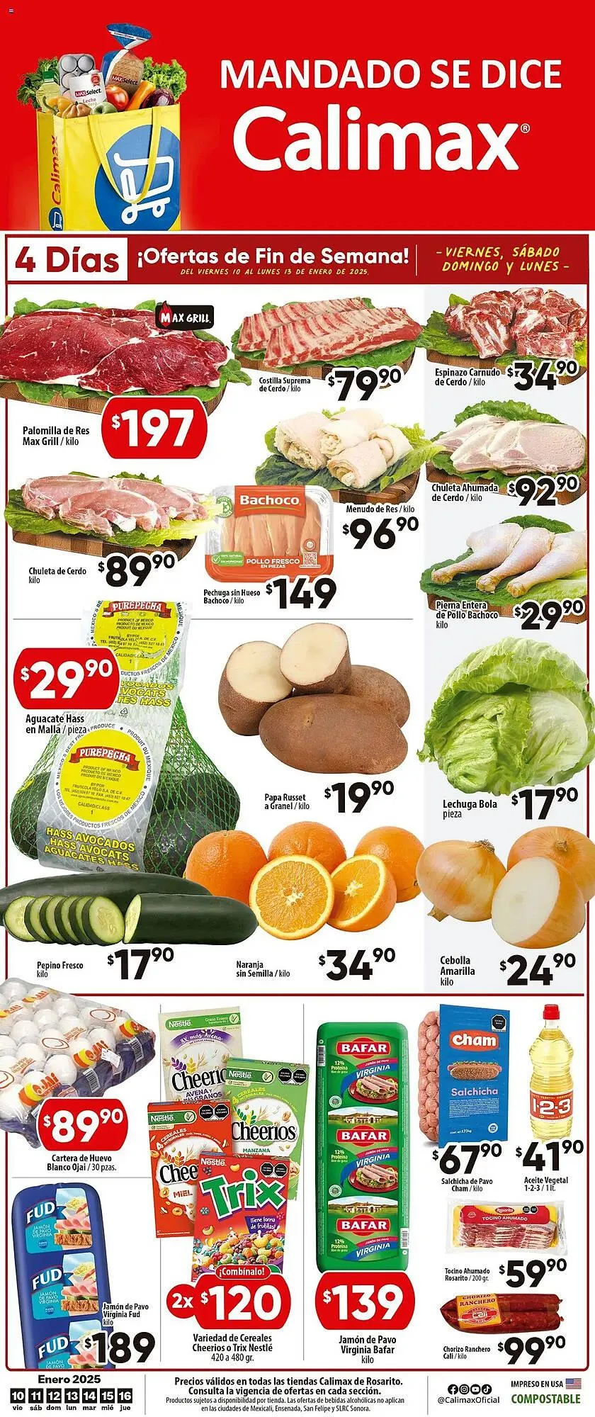 Catálogo de Catálogo Calimax 10 de enero al 16 de enero 2025 - Pagina 1