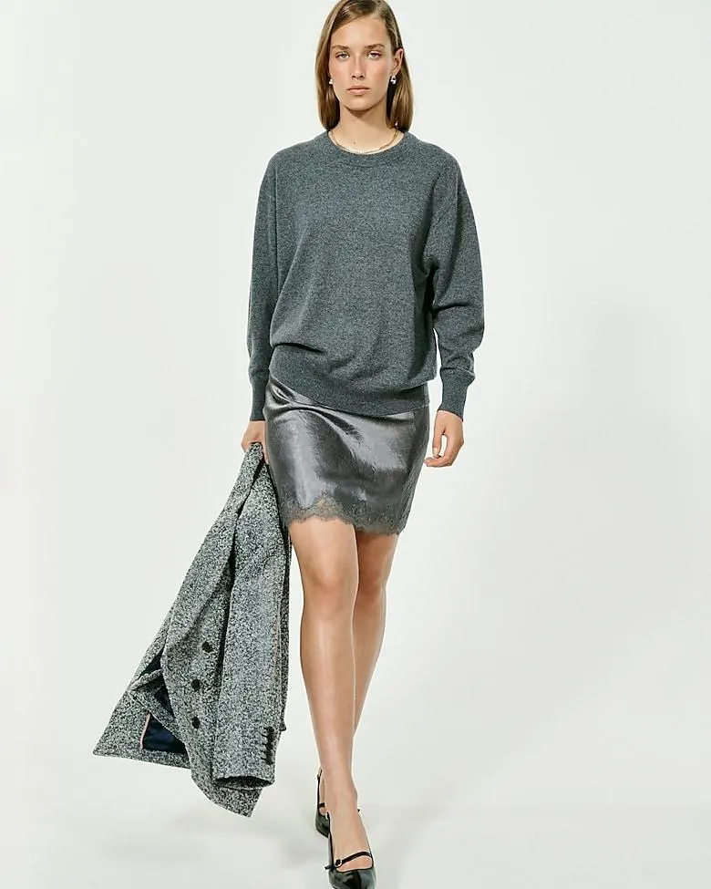 Cashmere relaxed crewneck sweater