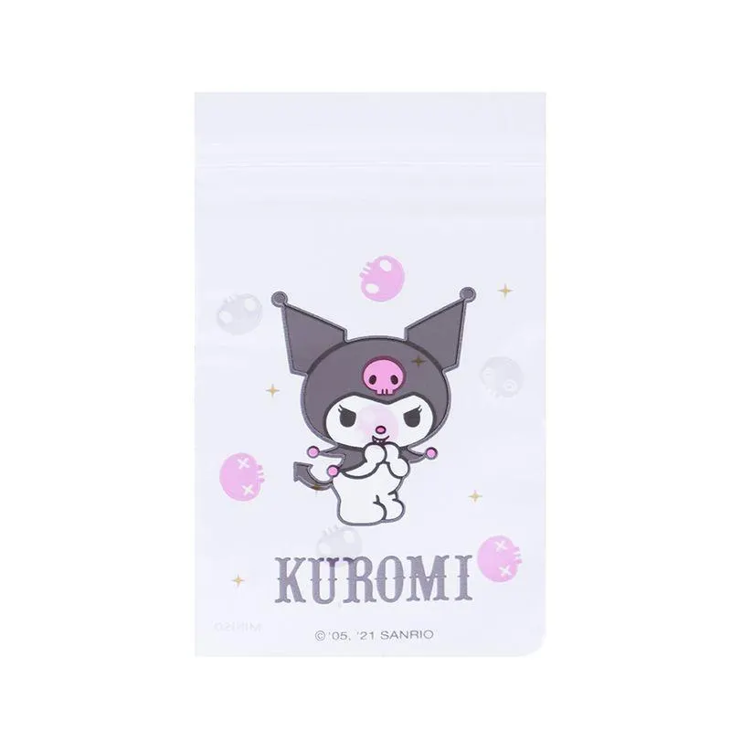 Paquete Bolsas De Sellado Sanrio Kuromi Herméticas Transparentes 5.2x9 cm 30 Piezas