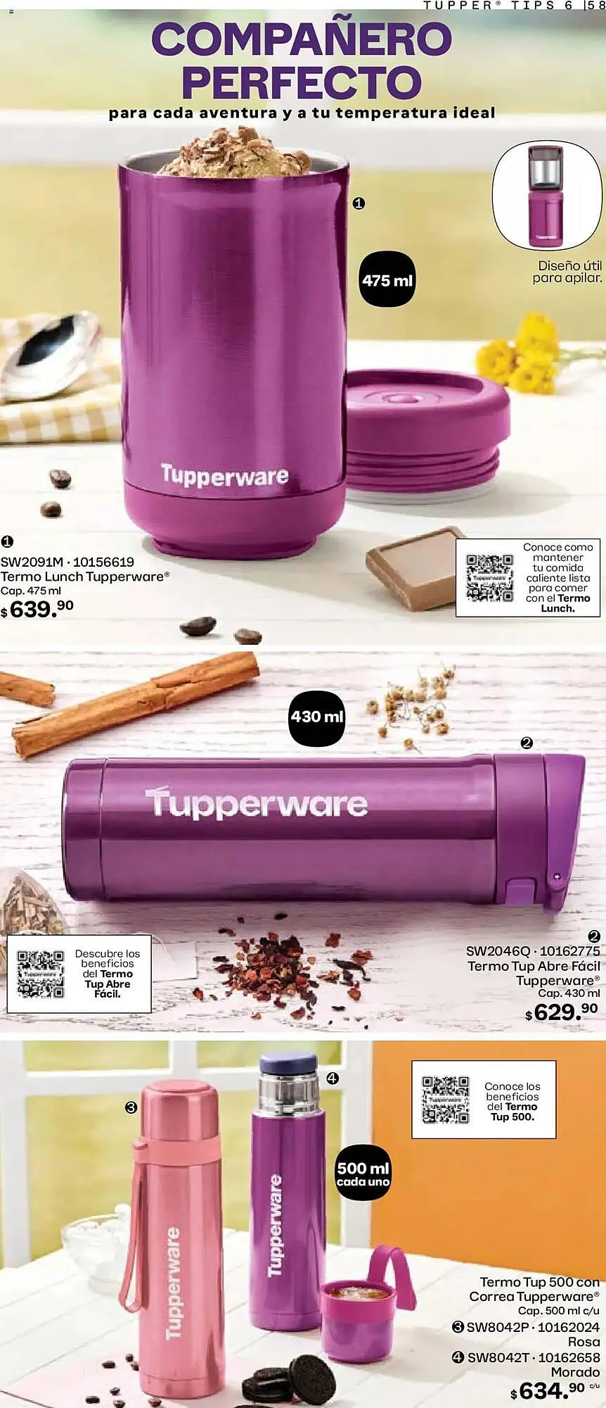 Catálogo de Catálogo Tupperware 19 de mayo al 16 de junio 2025 - Pagina 58
