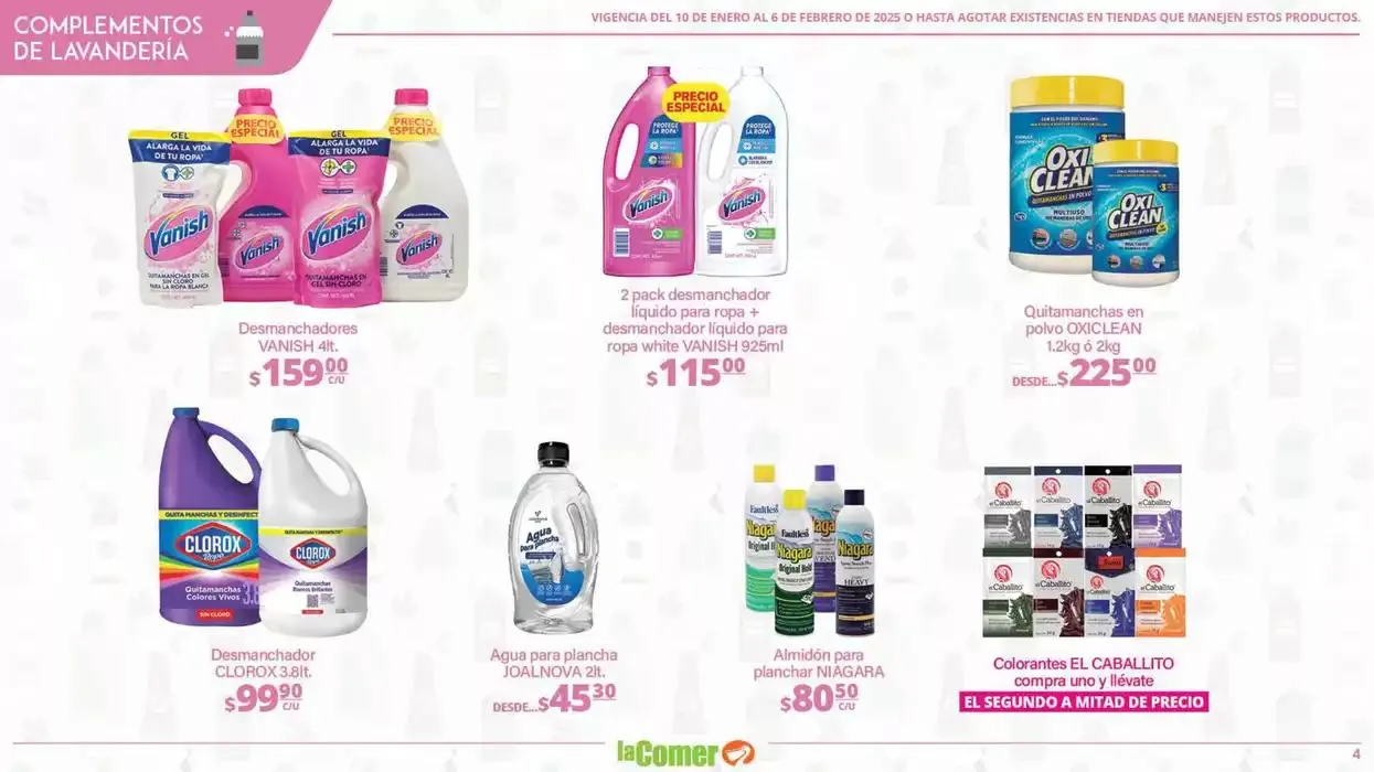Catálogo de LIMPIA , Desinfecta, organiza, AHORRA 10 de enero al 6 de febrero 2025 - Pagina 4