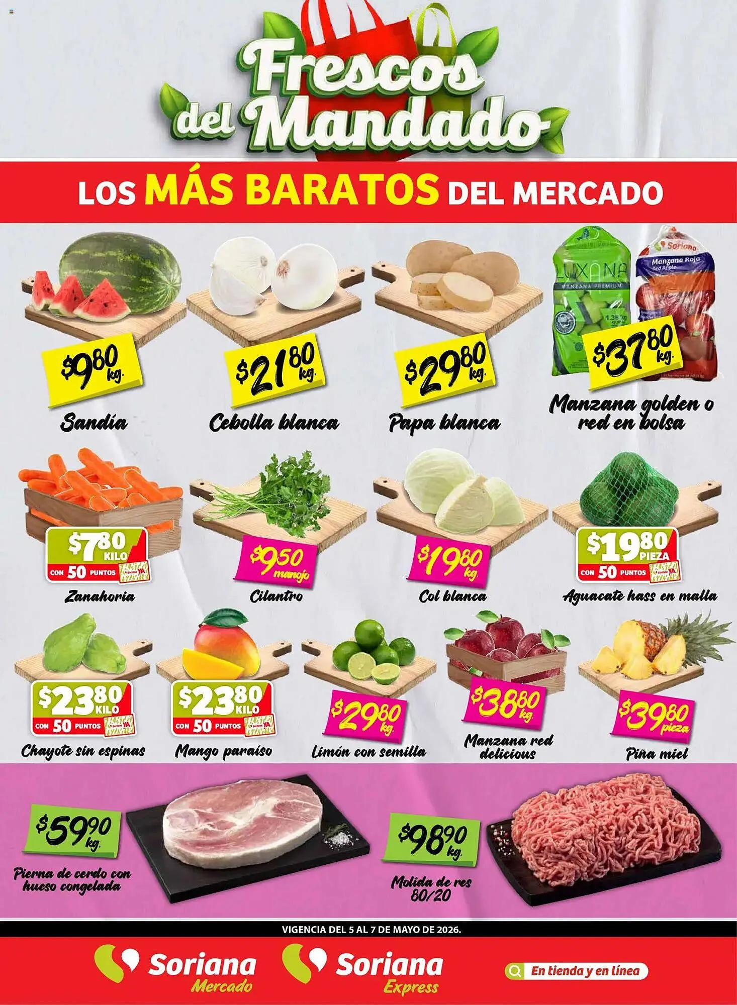 Catálogo de Folleto Soriana Mercado 5 de mayo al 7 de mayo 2026 - Pagina 1