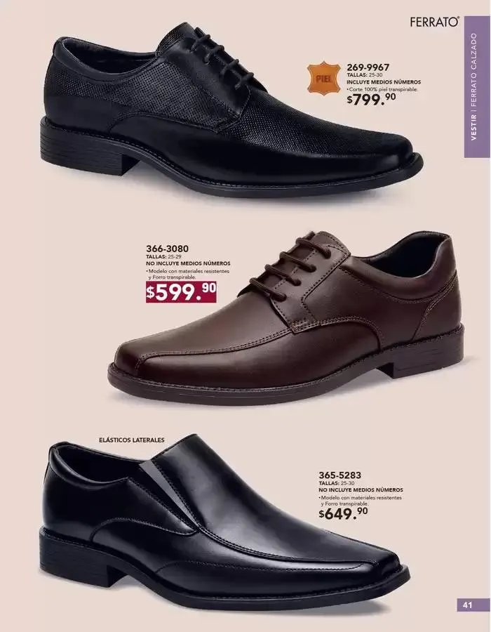 Catálogo de ANDREA | CALZADO CABALLERO 26 de enero al 24 de mayo 2025 - Pagina 41