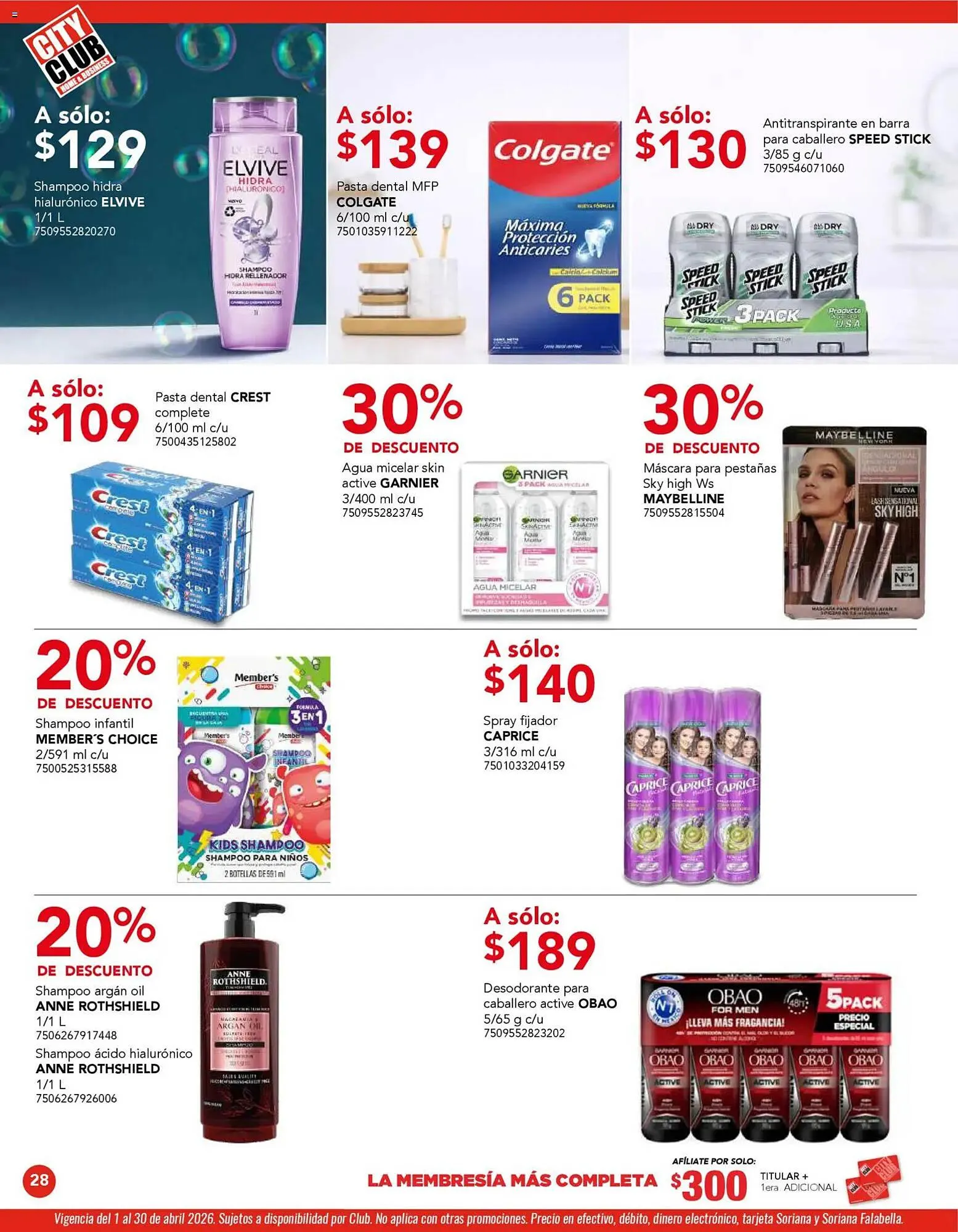 Catálogo de Catálogo City Club 1 de abril al 1 de mayo 2026 - Pagina 28