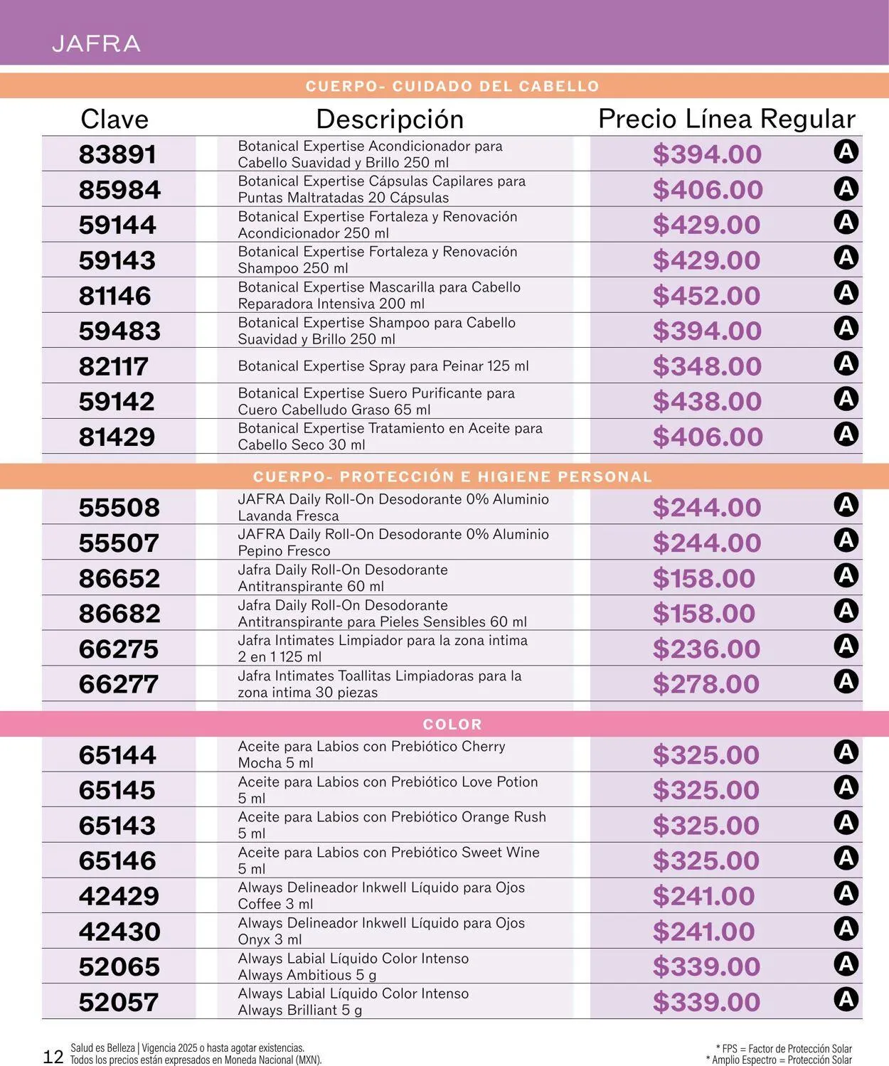 Catálogo de Jafra Oferta actual 12 de marzo al 26 de marzo 2025 - Pagina 12