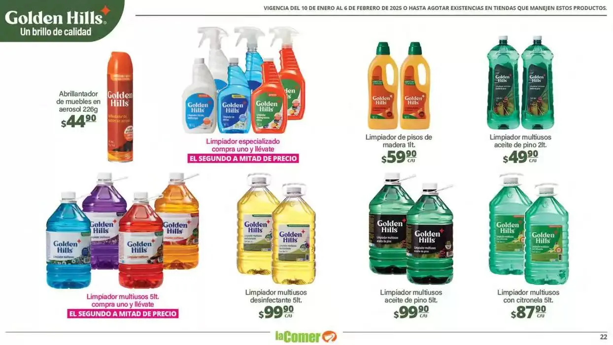 Catálogo de LIMPIA , Desinfecta, organiza, AHORRA 10 de enero al 6 de febrero 2025 - Pagina 22